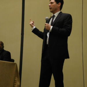 man speaking