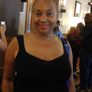 woman smiling